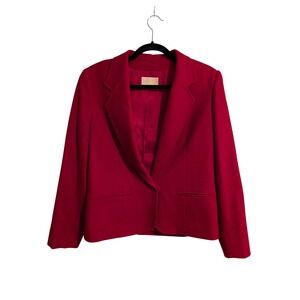 Pendleton Wool Blazer‎ Womens 12 Red Vintage Virgin Wool Single Button Jacket